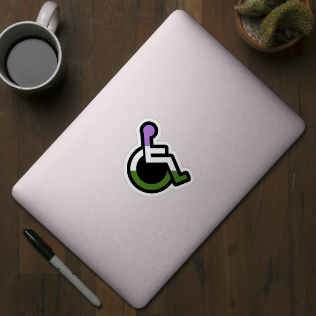 Disabled Genderqueer Pride by NatLeBrunDesigns